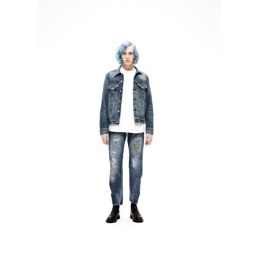 HBNS Japan Blue Selvedge Denim Repair Jacket XL - Picture 6 of 7